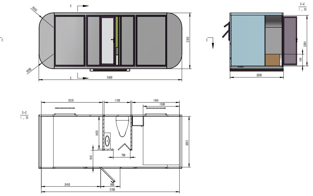 20 Fuß Tiny House Container – Bild 7