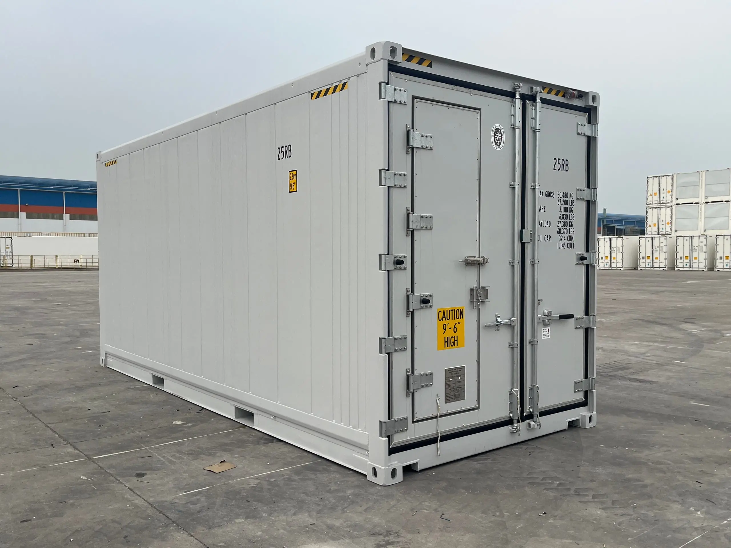 20 Fuß High Cube Kühlcontainer mit Personaltür