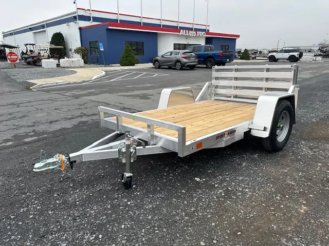 Sport Haven 5 x 8 Aluminium-Nutzanhänger mit Holzboden – Bild 8