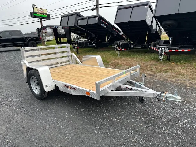 Sport Haven 5 x 8 Aluminium-Nutzanhänger mit Holzboden – Bild 7
