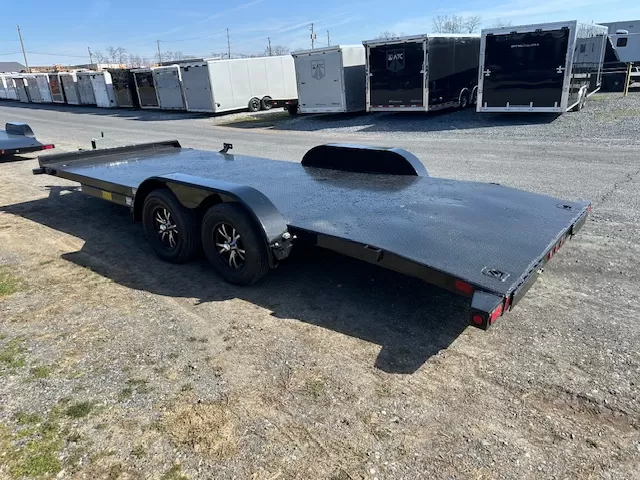 Big Tex 83″ x 20′ Autotransportanhänger mit durchgehendem Stahlboden – Bild 2