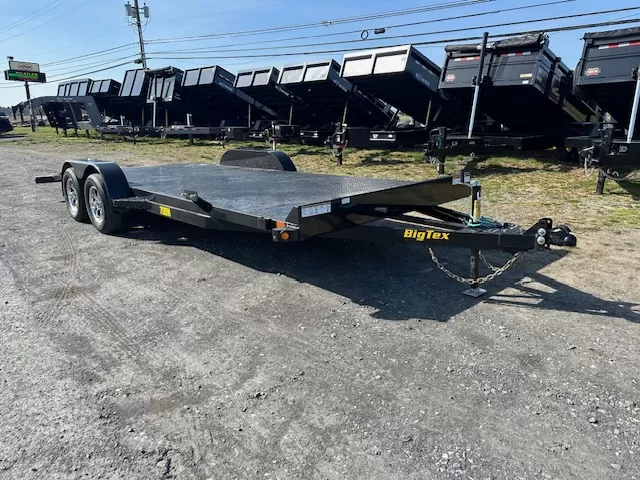 Big Tex 83″ x 20′ Autotransportanhänger mit durchgehendem Stahlboden
