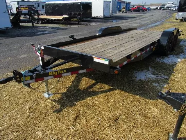 Big Tex 83″ x 20′ offener Autotransportanhänger mit Holzboden (10K) – Bild 4