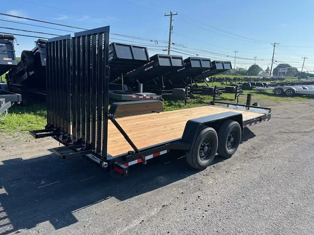BWise 7 x 18 Maschinentransportanhänger mit niedriger Ladehöhe (Low-Profile) – Bild 3