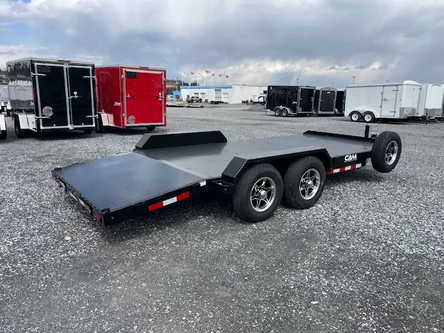 CAM Superline 7 x 18 Autotransportanhänger mit Stahlboden – Bild 4