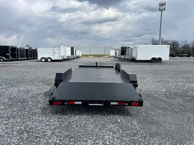 CAM Superline 7 x 18 Autotransportanhänger mit Stahlboden – Bild 3