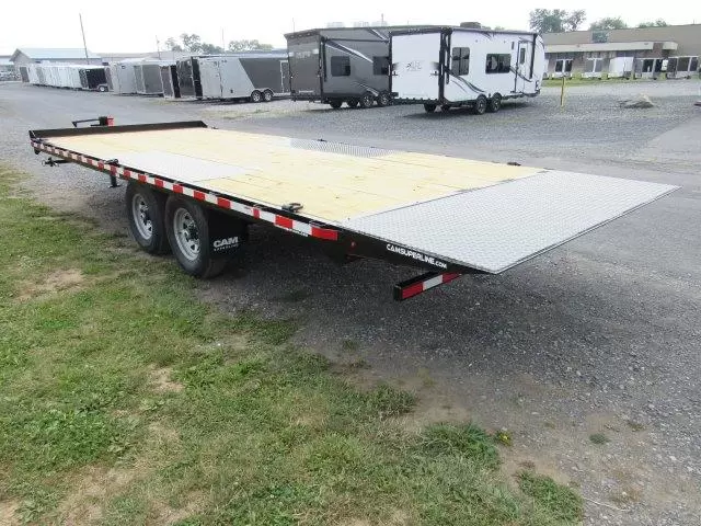 CAM Superline 8 x 22 Deckover-Maschinentransportanhänger mit Power-Kippdeck – Bild 2