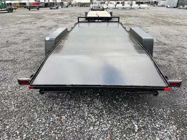 Car Mate 7 x 18 offener Autotransportanhänger mit durchgehendem Stahlboden – Bild 5